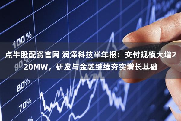点牛股配资官网 润泽科技半年报：交付规模大增220MW，研发与金融继续夯实增长基础